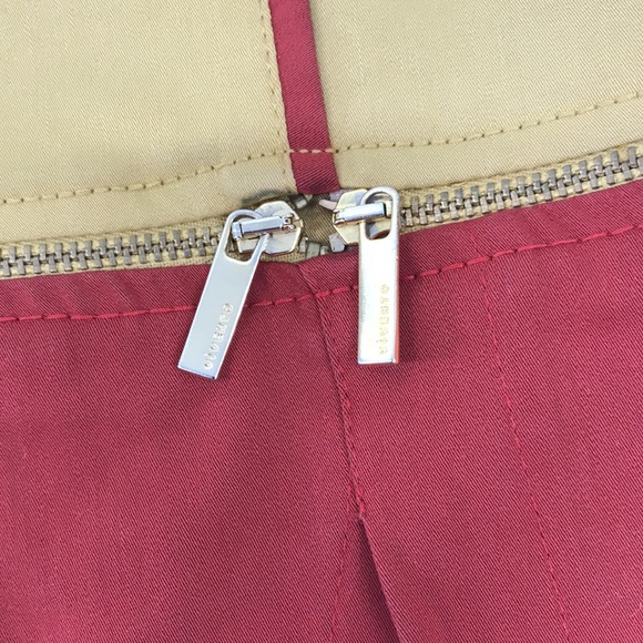 Vivento Colorblock Rust Mustard Unique Pencil Skirt - Picture 2 of 8